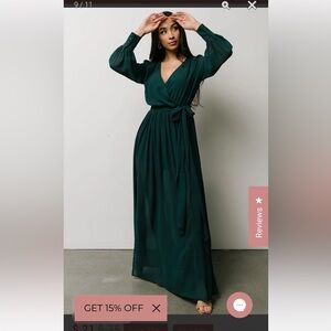 Baltic Born Deep Green Maxi Dress